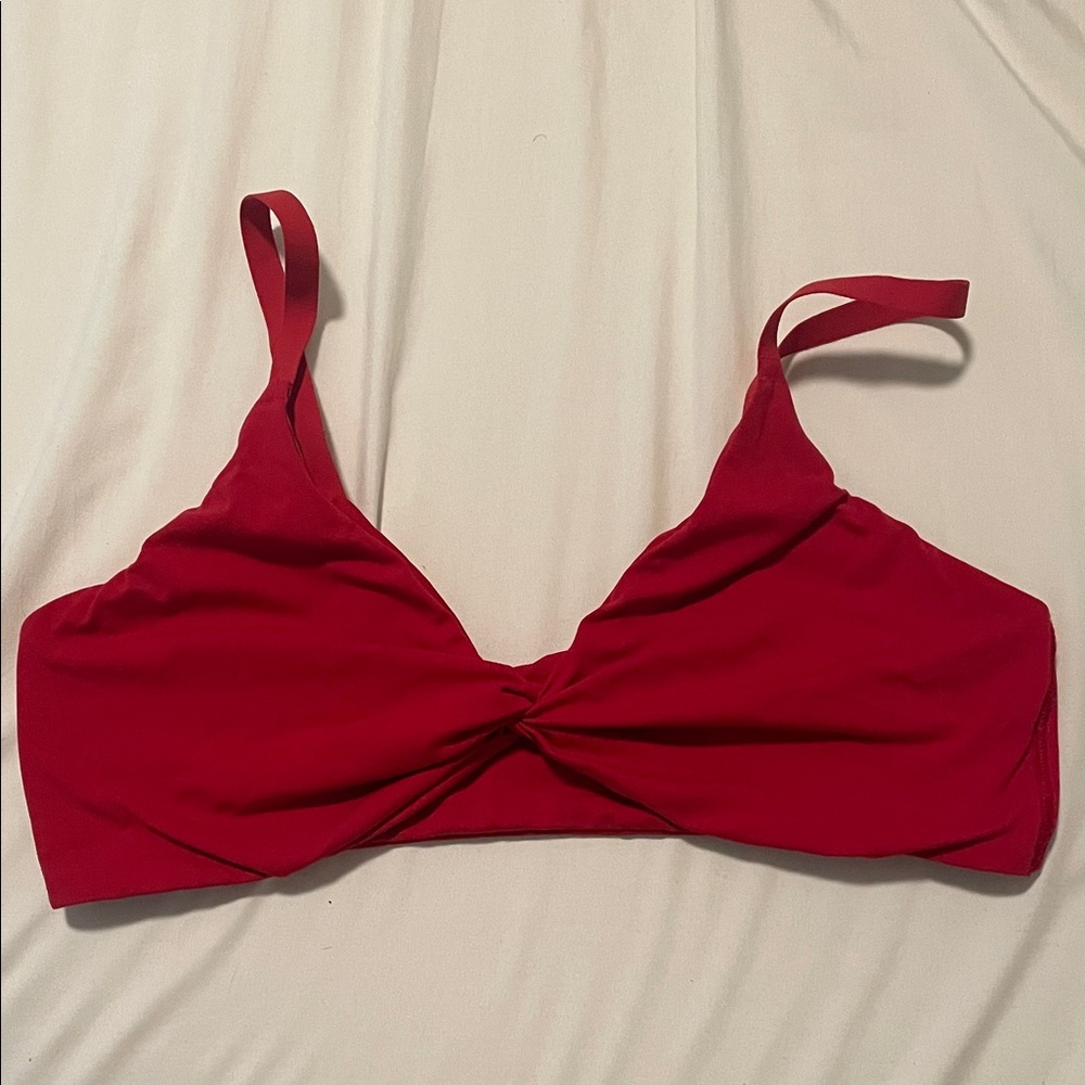 Gymshark Red Twist Front Bralette